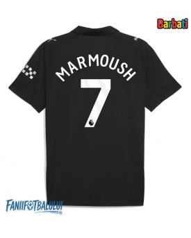 Manchester City Omar Marmoush #7 Tricou Fotbal Replică 2025-26 Barbati Deplasare